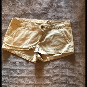 Hollister shorts. Khaki.